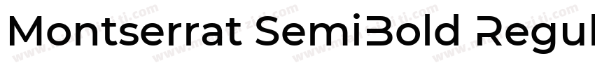 Montserrat SemiBold Regular字体转换